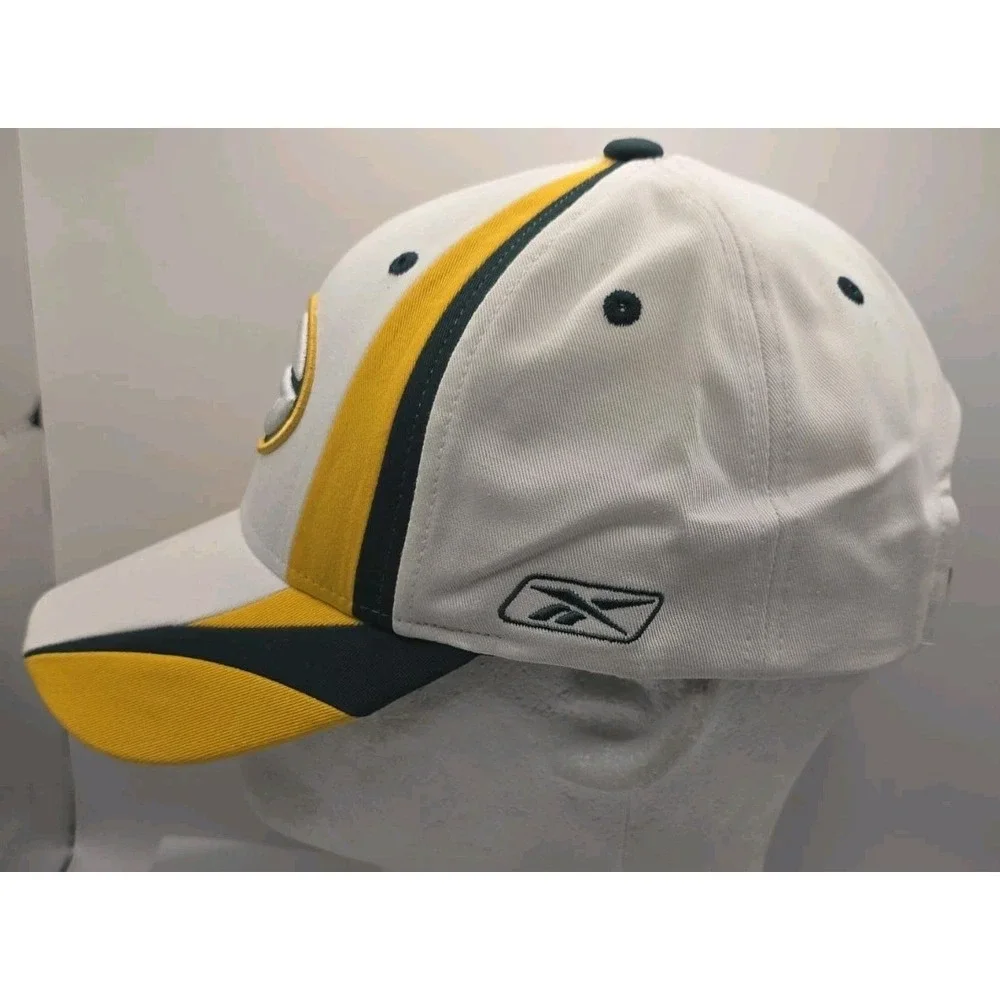 Green‎ Bay Packers Reebok Strapback Cap Hat G Logo Yellow Green NFL Football